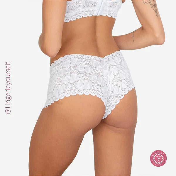 Kit 10 Calcinhas Caleçon Renda - Momento Íntimo