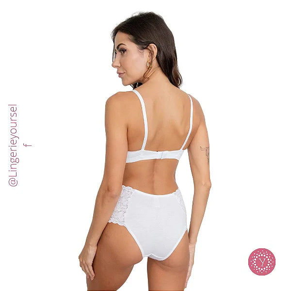 Calcinha Tanga Renda Triangular - Momento íntimo