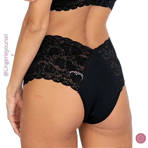 Calcinha Tanga Renda Triangular - Momento íntimo