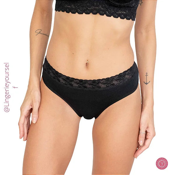 Conjunto Sutiã e Calcinha Fio Dental Cintura Renda - Momento íntimo