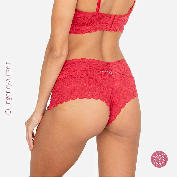 Kit 10 Calcinhas Caleçon Renda - Momento Íntimo