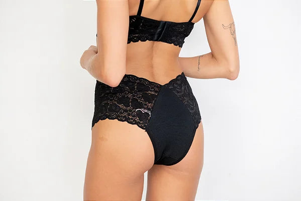 Conjunto Sutiã Renda e Calcinha Renda Triangular - Momento Íntimo