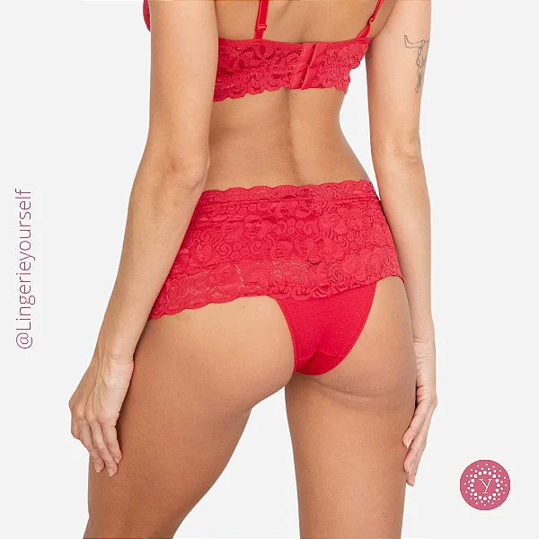 Calcinha Tanga Cintura Renda - Momento íntimo