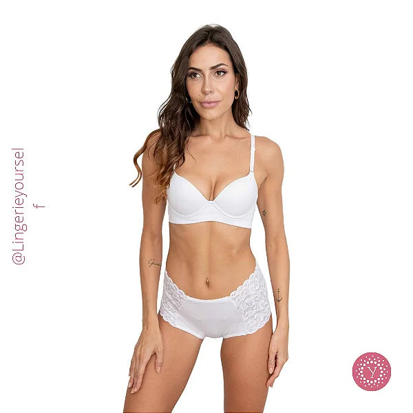 Calcinha Tanga Renda Triangular - Momento íntimo